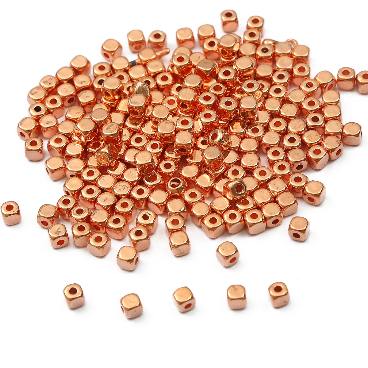 3/4mm Acrylic Plated CCB Square Seed Beads Loose Spacer Beads For Jewelry Making DIY Bracelet Necklaces