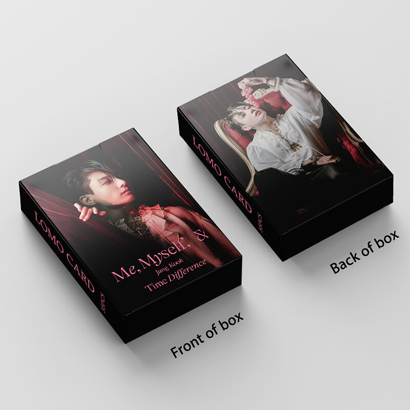 55ชิ้นกล่อง BTS JUNGKOOK Photocards Time Difference Album LOMO Card