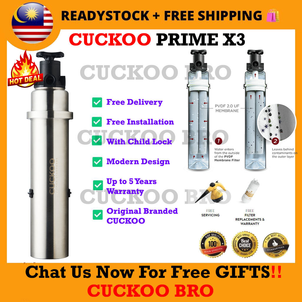 ORIGINAL CUCKOO PRIME X3 New Outdoor Water Purifier Water Filter Ultra