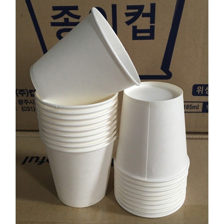 Lốc 50 cốc giấy uống nước dùng 1 lần 6.5oz