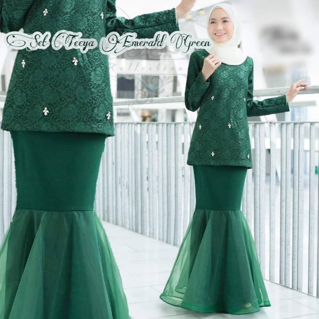 hijau emerald dress