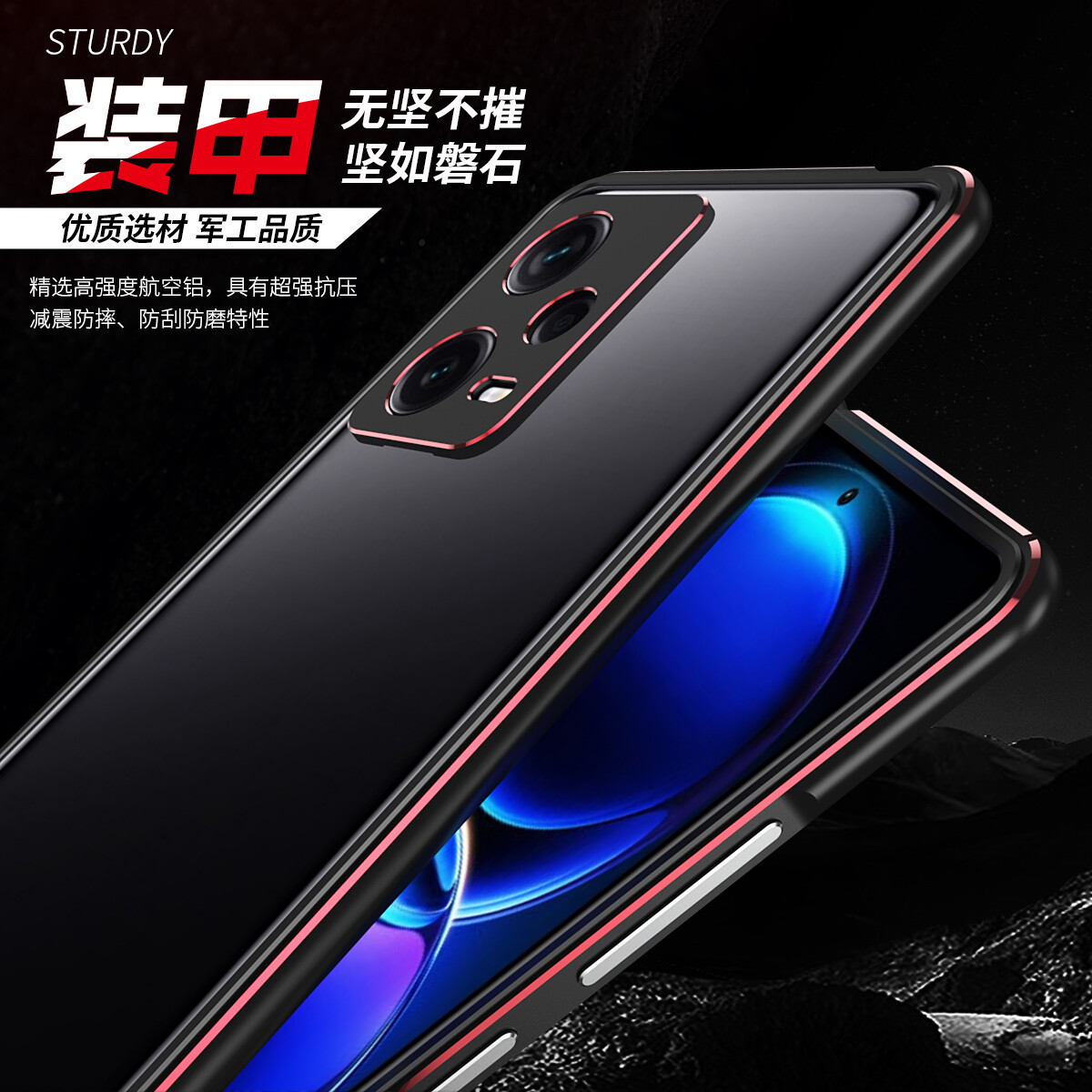 Metal Frame For Xiaomi Redmi Note 12 Turbo case Redmi Note 12 Pro Plus Note12 Pro+ Case Redmi Note 11 Pro Pro+ 5G case Aviation Aluminium Protective Cover