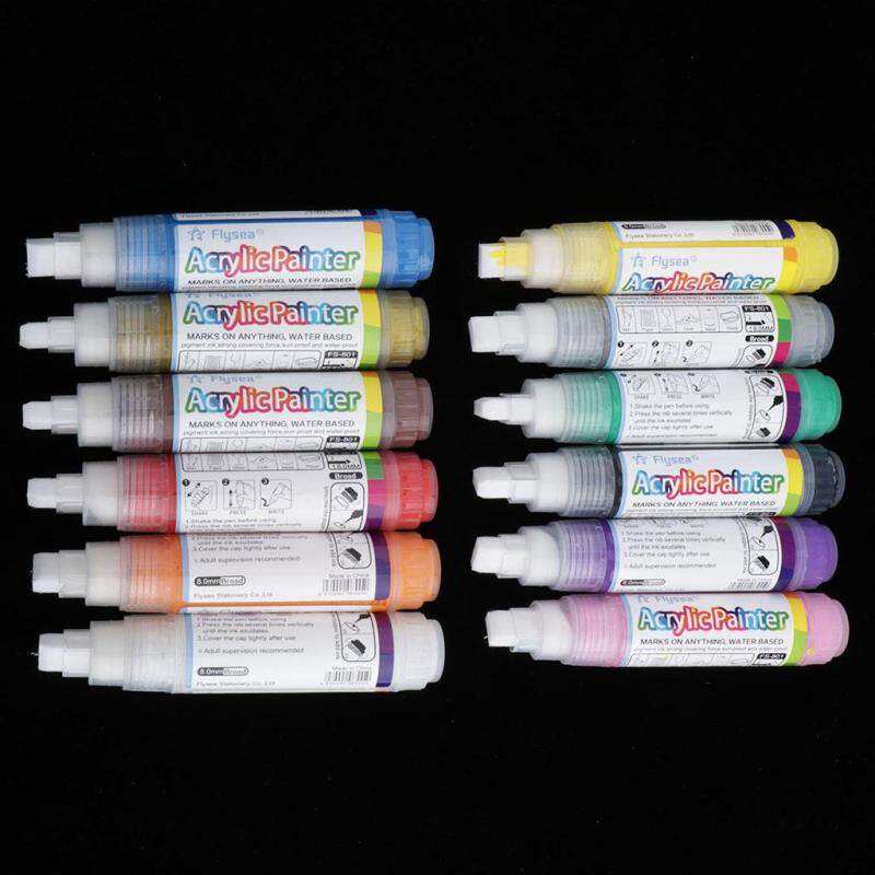 Mua Kesoto 12 Màu waterbased sơn acrylic bút Bút Đánh Dấu cho cơ thể tranh, Graffiti