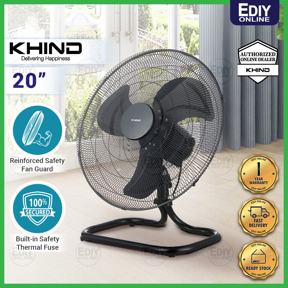 【NEW】 KHIND FF2003B FF2003B INDUSTRIAL COMMERCIAL FLOOR FAN 20 INCH 3