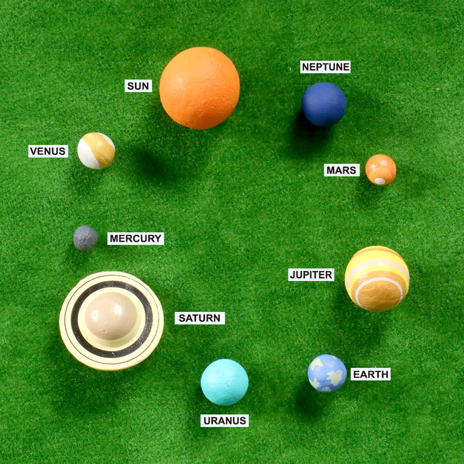 9pcs Solar System Teaching Model Planet Model Astronomy Science Early Learn Toy