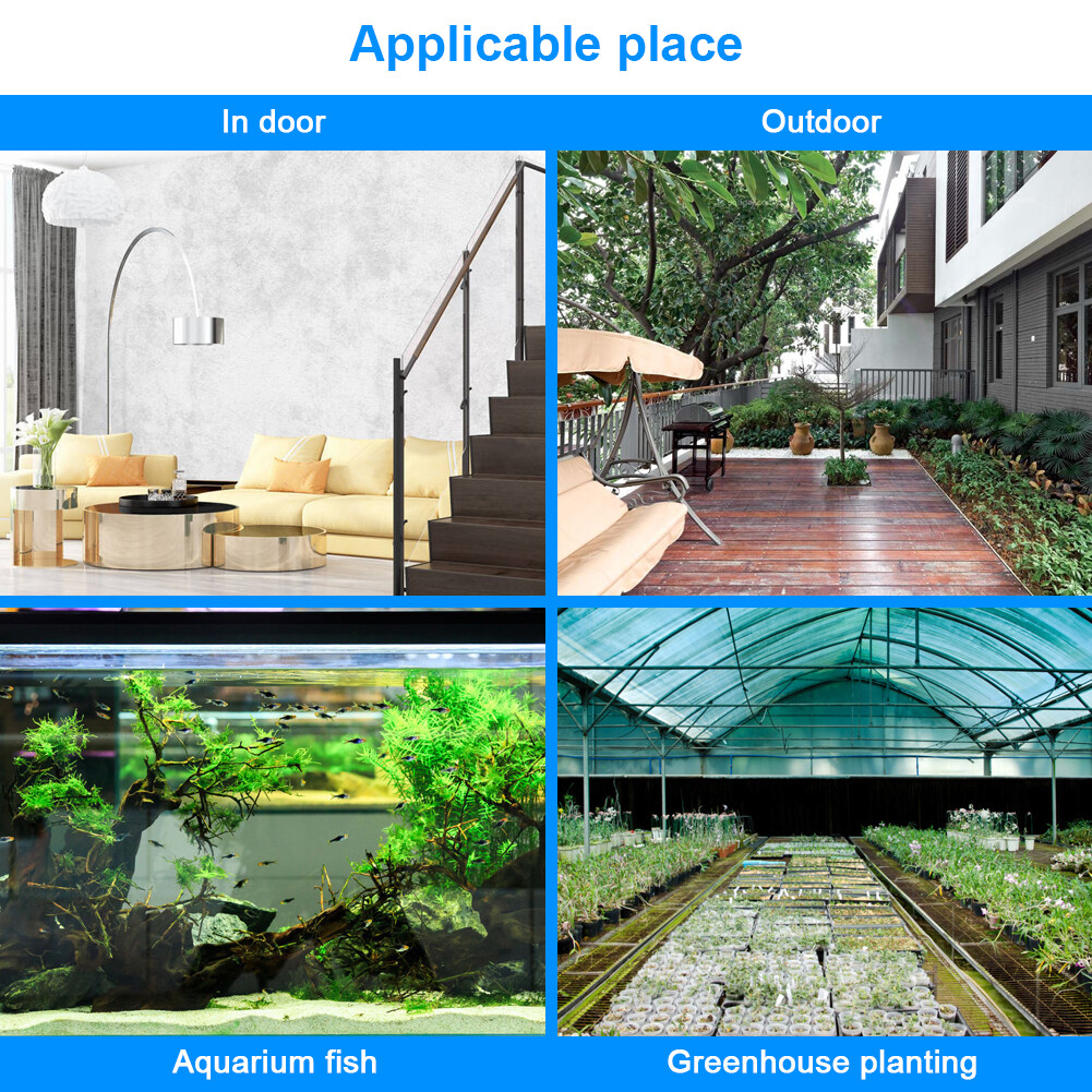 Digital LCD Temperature Meter Hygrometer Electronic Temperature Humidity Meter Weather Station Indoor Outdoor