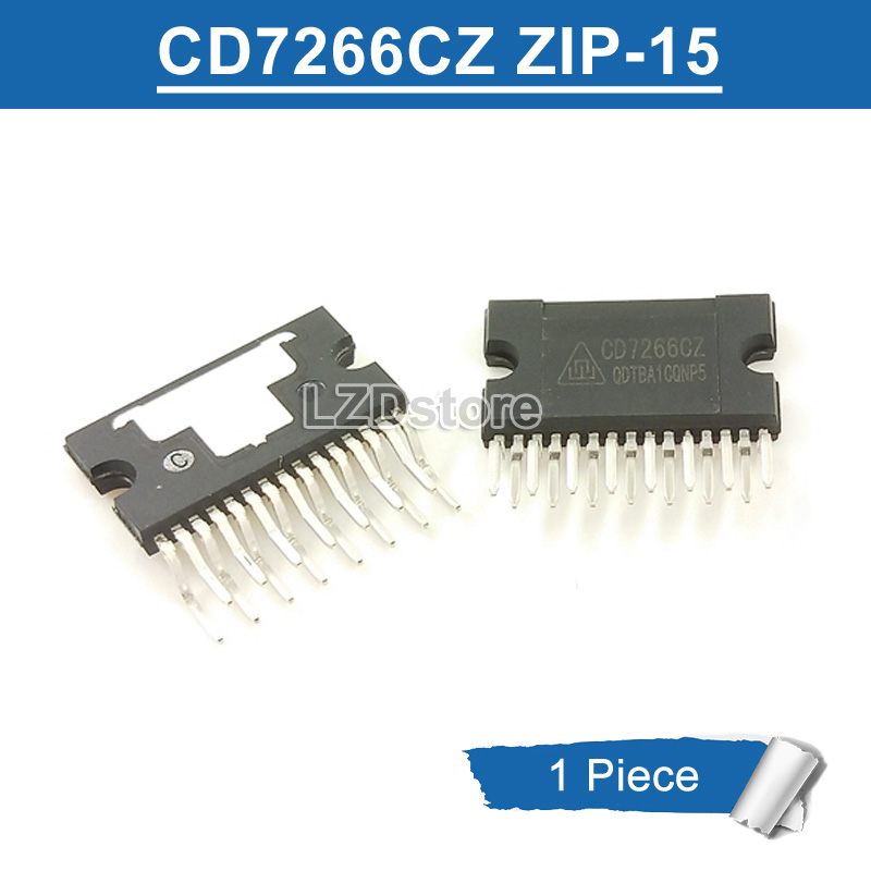 1pc original cd7266cz cd 7266 cz zip-15 dual bridge audio amplifier ic chip new
