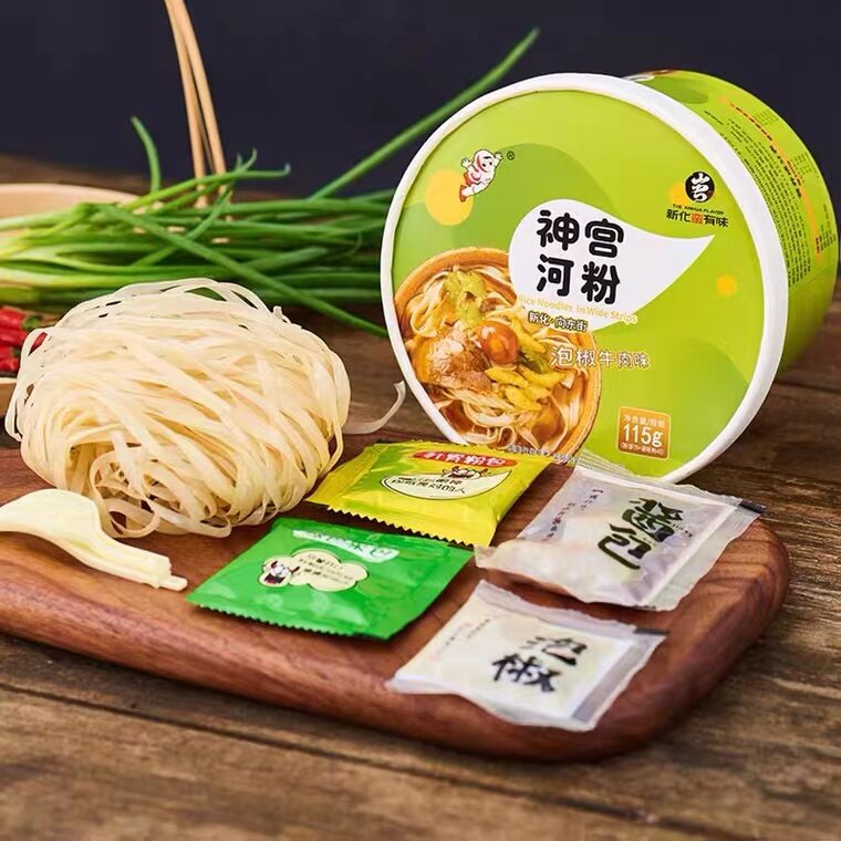 神宫河粉神宫泡椒牛肉味河粉神宫金汤肥牛味河粉Instant Noodles Shen Gong River Rice Noodles Shengong  Golden Noodles - Lazada 