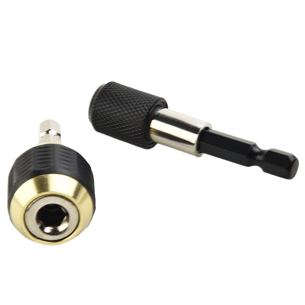2pcs 1/4 'Hex Shank Keyless Drill Chuck Drill Bits Adapter For Conversion On Impact Drill Quick Change Convertor