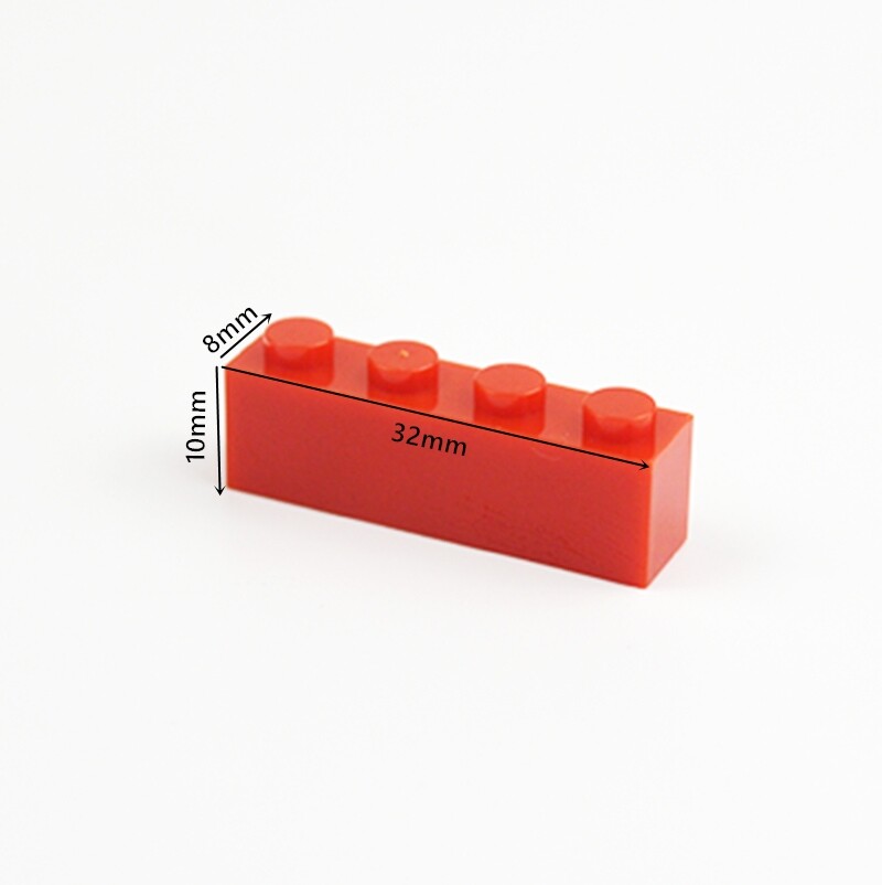 Wuhui 100g60pcs Diy Building Blocks Figures Thick Bricks 1x4 Dots Educational Creative Plastic Toys Compatible With Leduo For Children Building Bricks Kids Toy Toys For Boys Girls Compatible With All Brands