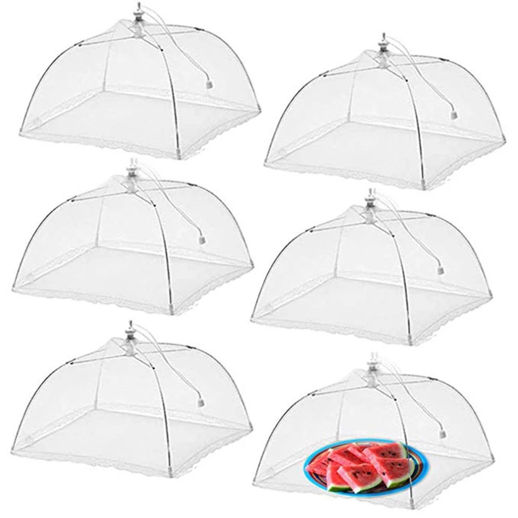 Mesh Food Covers Foldable Kitchen Anti Fly Mosquito Net Picnic Protect Cover