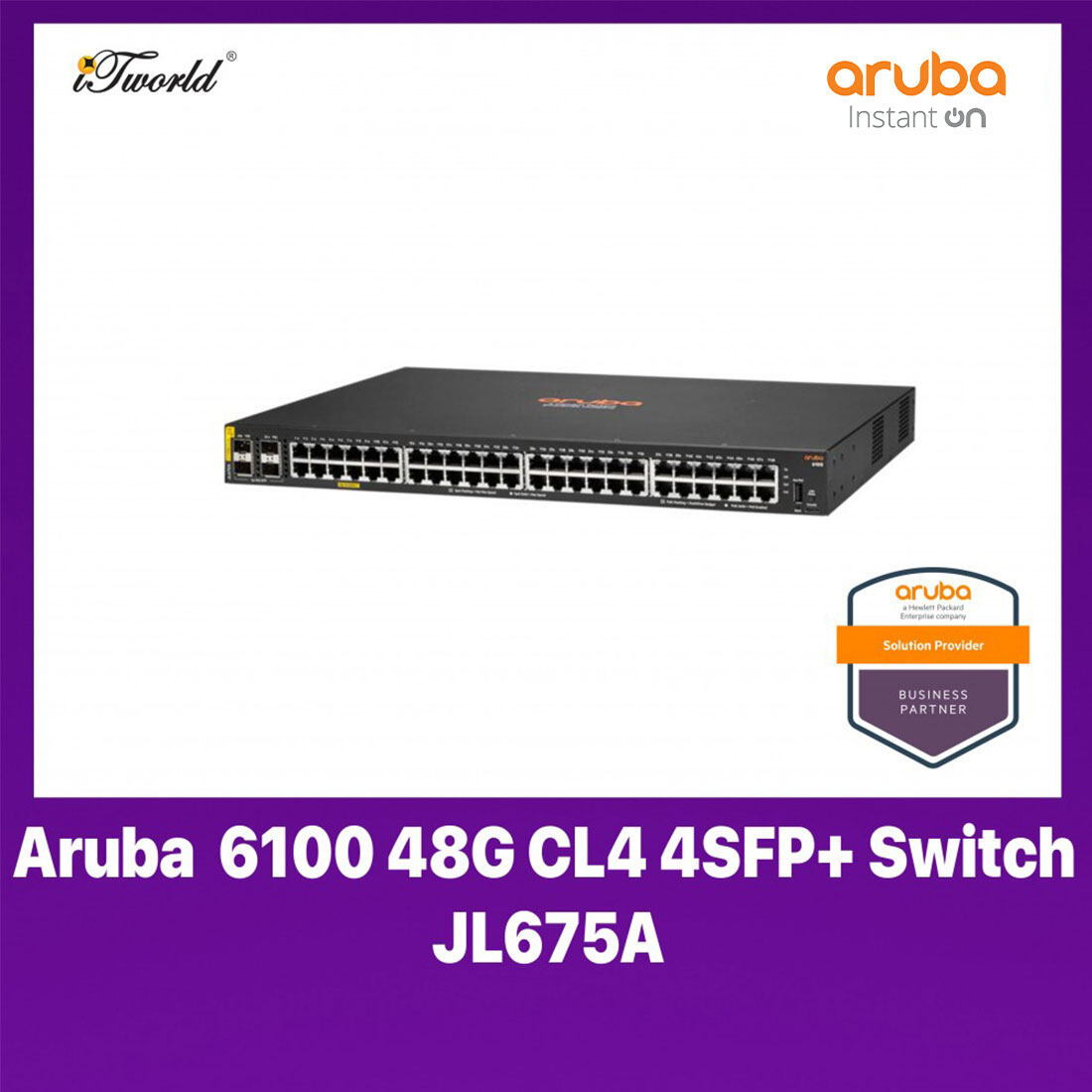 Aruba 6100 48G CL4 4SFP+ Switch - JL675A | Lazada