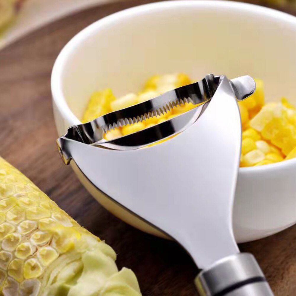 Stainless Steel Corn Cutter Peeler Stripper Corn Thresher Tool Slicer Corn StripperHome