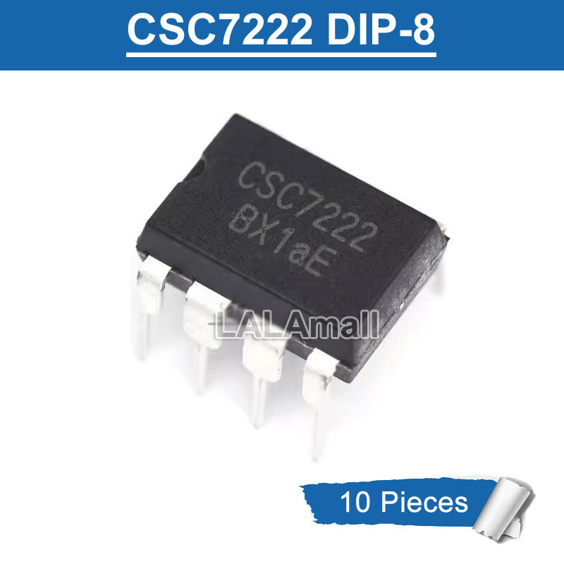 10pcs csc7222 dip-8 csc 7222 dip8 dip off-line switch power supply chip ic new original