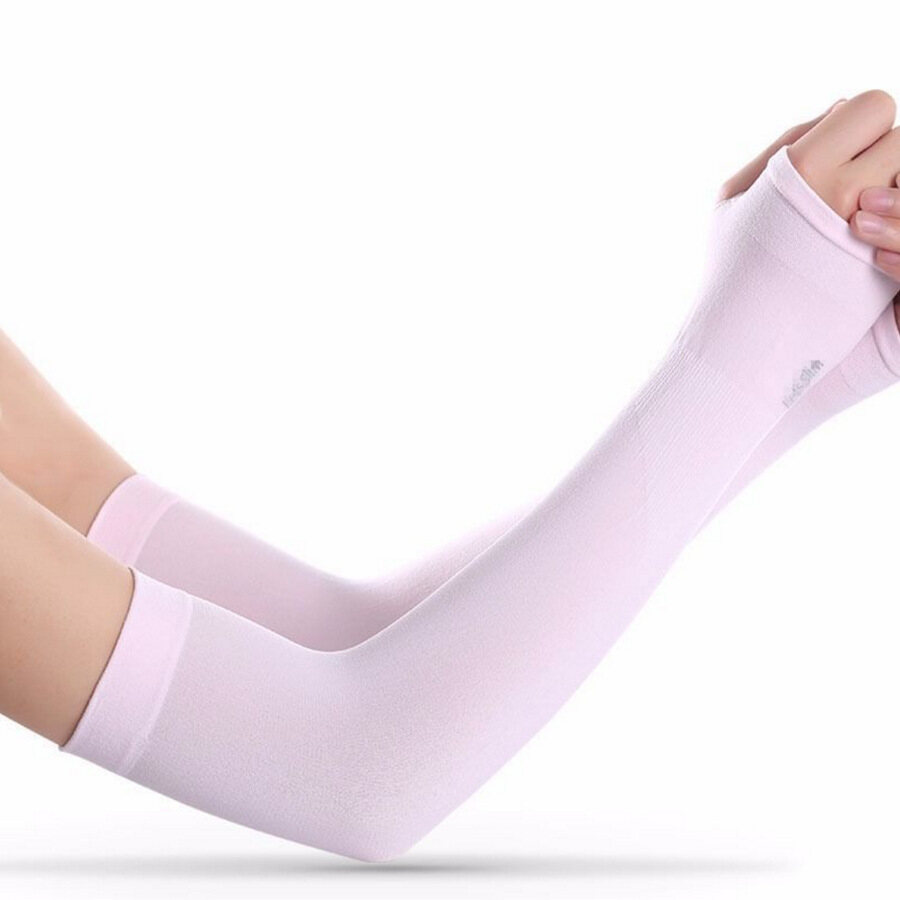 Ice sleeves summer ice silk sunscreen sleeves female ice silk sleeves anti-shui cold arm cover outdoor driving male arm guard