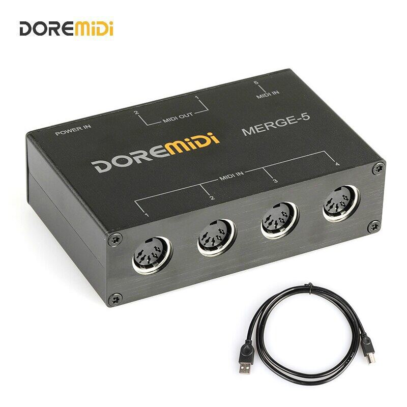 Doremidi MIDI Merger 5 MIDI Input 2 MIDI Output Support USB Power MERGE5 Lazada