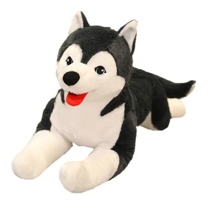 husky plush pillow