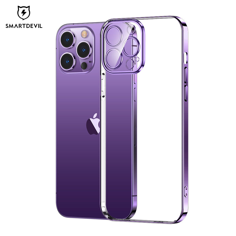 SmartDevil Phone Case for iPhone 14 Pro Max Case Original iPhone 14 Pro case iPhone 14 Plus Transparent All-inclusive lens protection Soft Silicone Protector Case Explosion-proof and Drop-proof