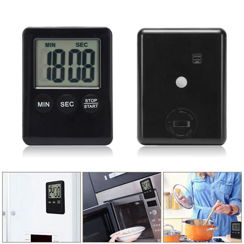 Super Thin LCD Digital Screen Kitchen Timer Cooking Countdown Alarm Clock