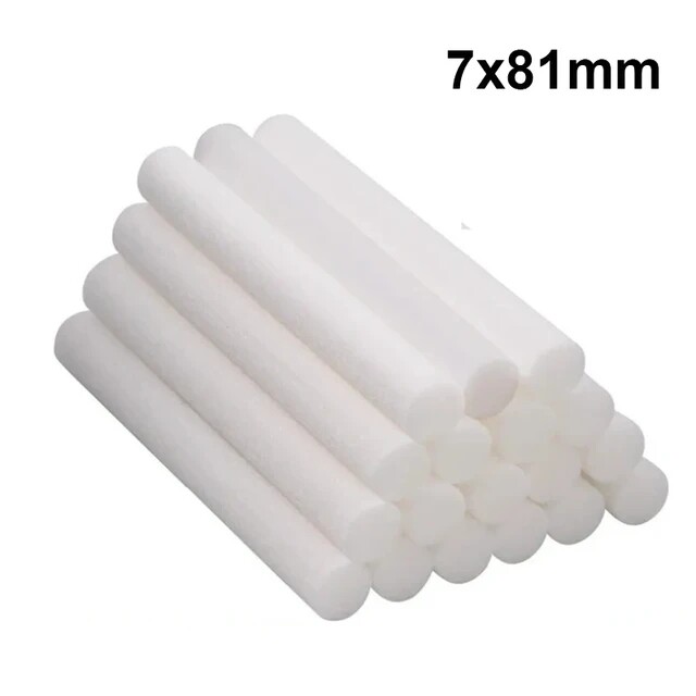 Polocat 10/20Pcs Humidifier Filter Cotton Sticks Sponge Sticks Refill Replacement Wicks for USB Humidifier Diffusers Mist Maker Air