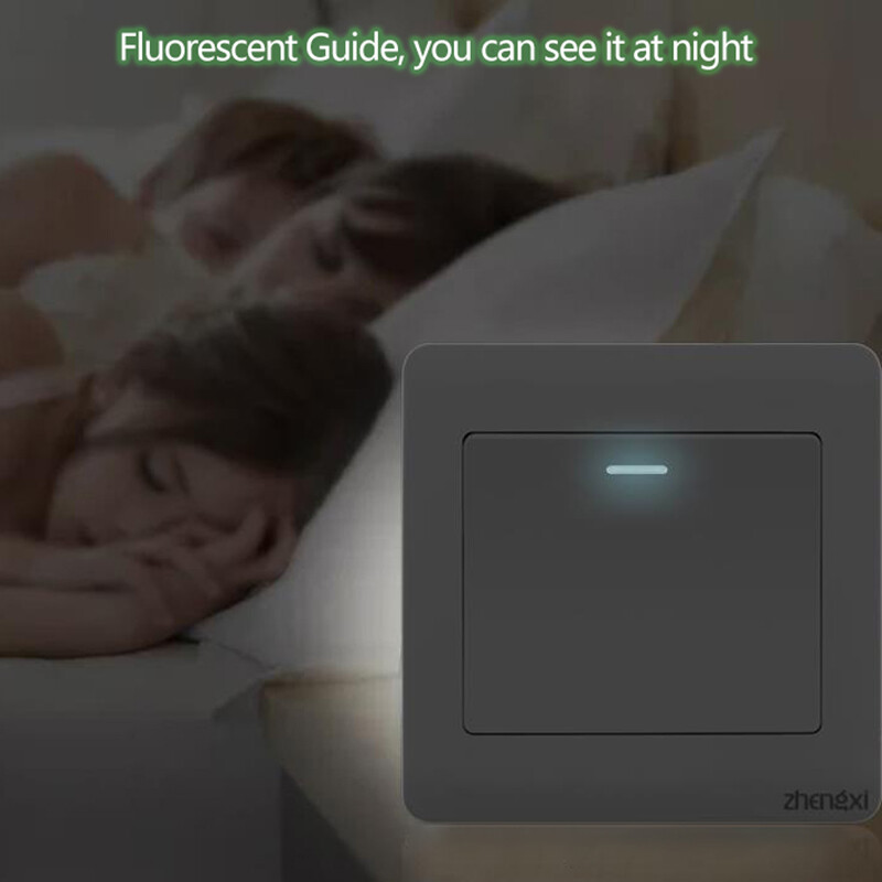 [JINXING] Wall Switch 1/2/3/4 Gang 1Way Button Wall Light Switch On / Off Push Button