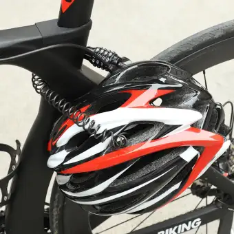 anti theft cable on bike