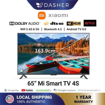 [ENGLISH] Xiaomi Mi TV LED 4K Android Smart TV 65 Inch UHD - Global Version Television with Wifi Google Services Netflix Youtube ChromeCast