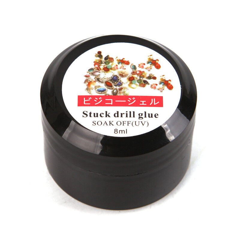Nail Art Rhinestone Gel Glue Super Sticky Adhesive UV Gel Glue for DIY Nail Art Crystal Gems Jewelry Decoration