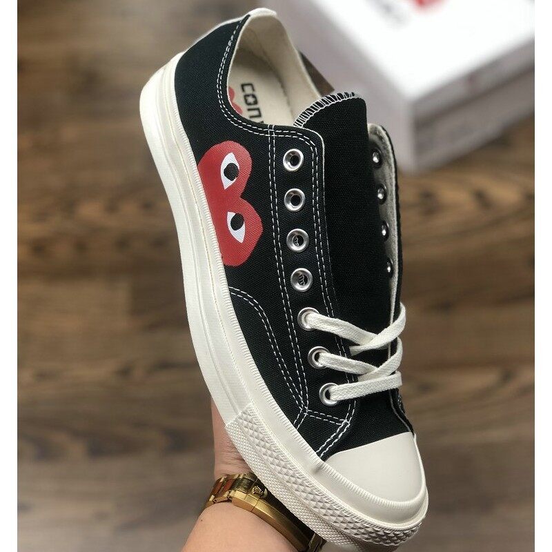 cdg canvas shoes