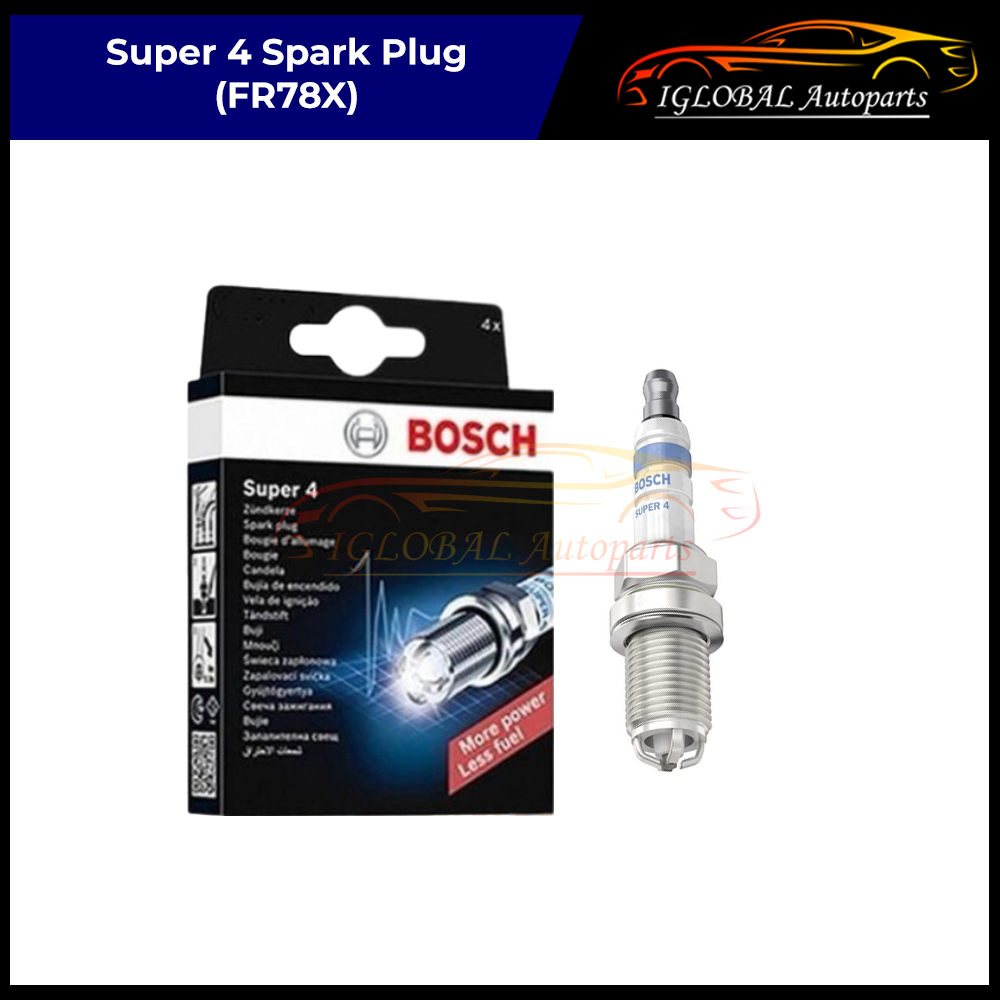 (1pc) Bosch FR78X Super 4 Spark Plug - Proton Wira 1.6, Waja 1.6 ...