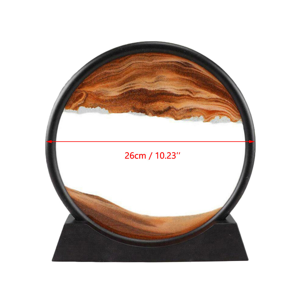 Baoblaze Moving Sands Art Picture 3D Dynamic Deep Sea Sand-scape