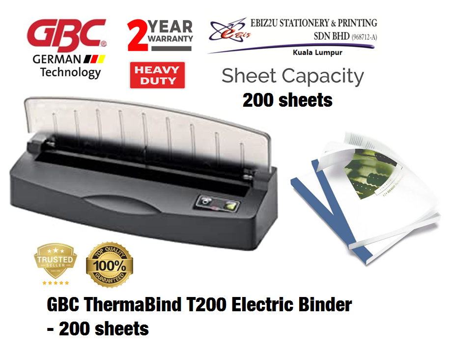 [PREORDER] GBC ThermaBind T200 Electric Binder 200 sheets (binding