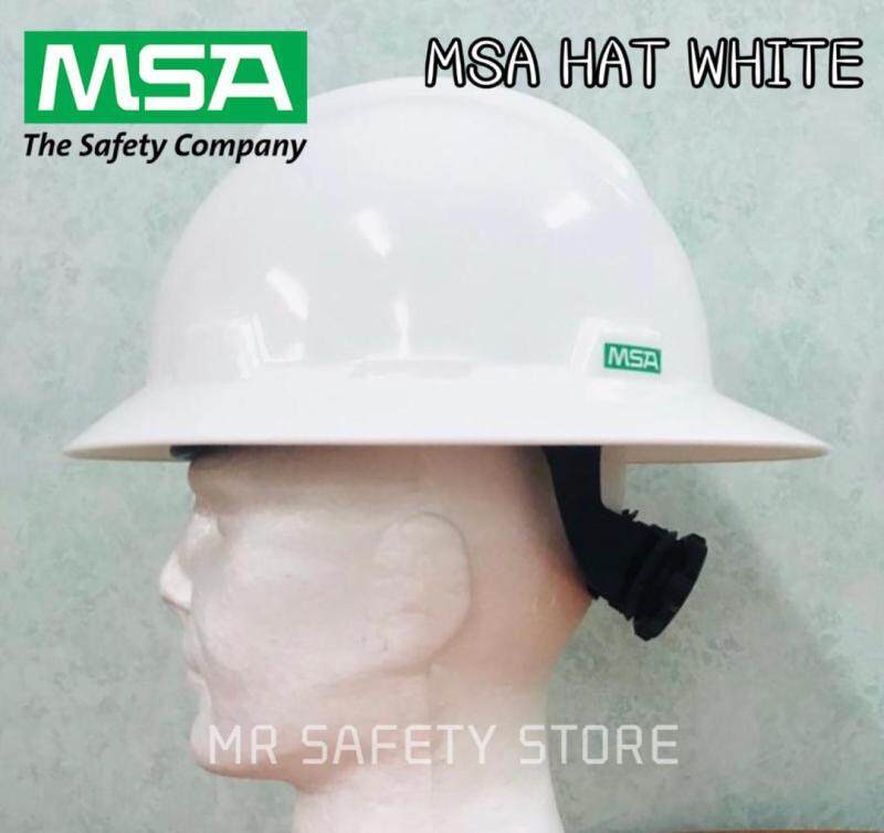 MSA V-Gard Full Brim Hard Hats - White