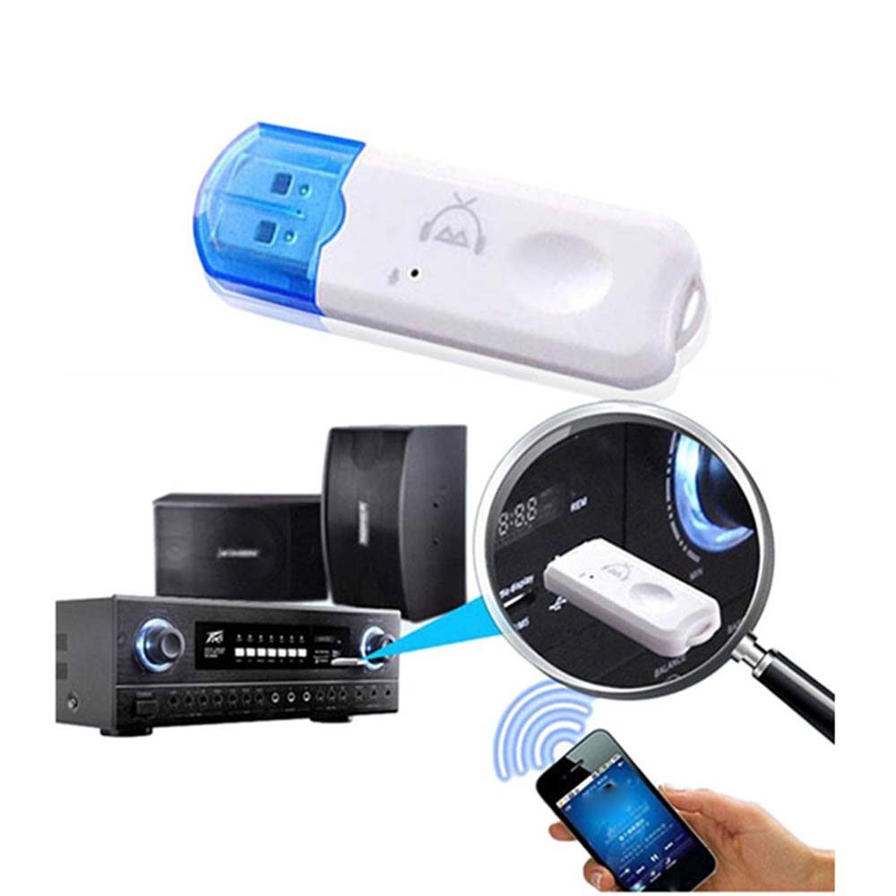 BOKEWU USB Wireless Bluetooth 5.0 Receiver Car Stereo Audio Adapter for Computer Laptop Speaker Headset
