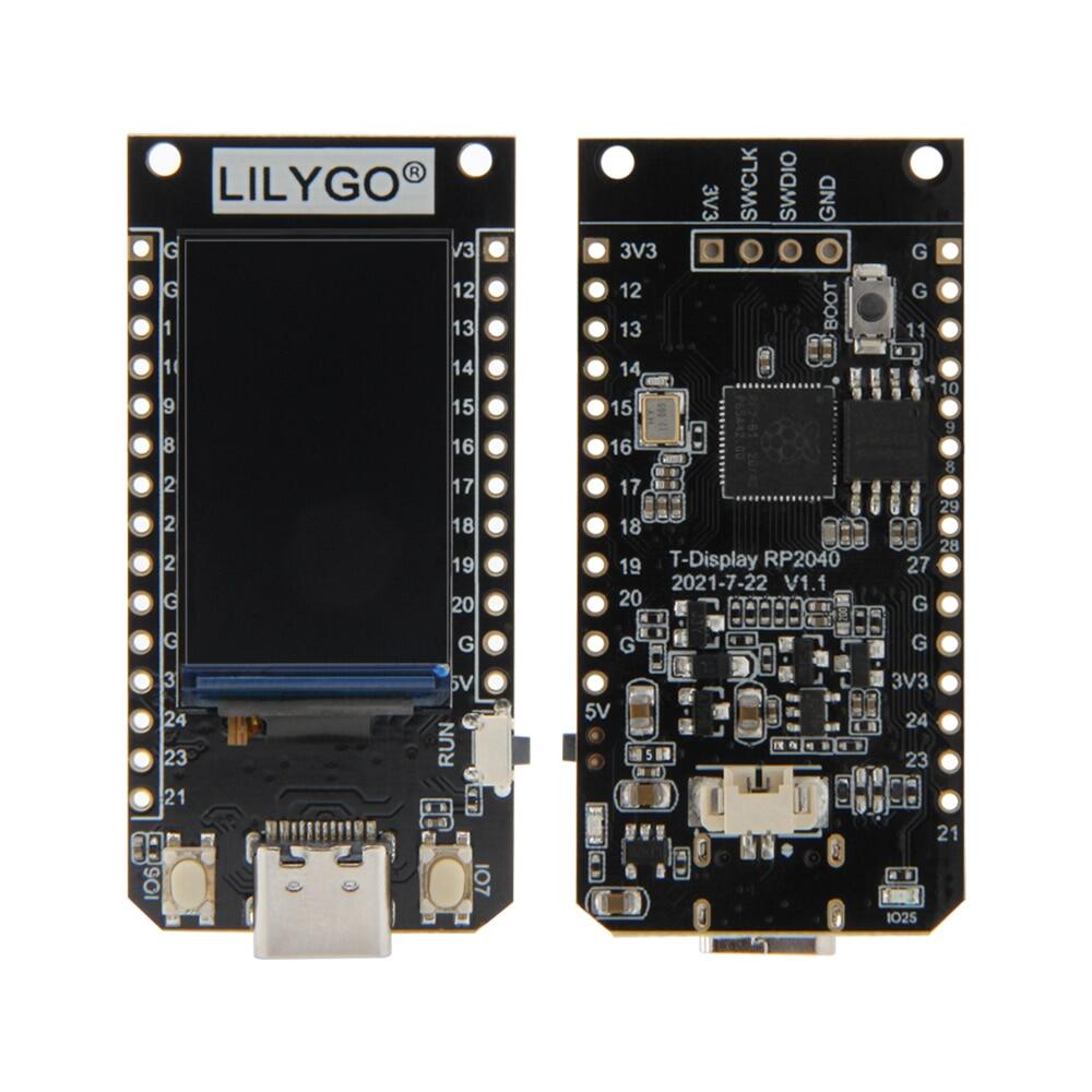 LILYGO® T-Display RP2040 Dual ARM Raspberry Pi Module 1.14 Inch LCD IPS HD Screen Circuits Development Board For Arduino