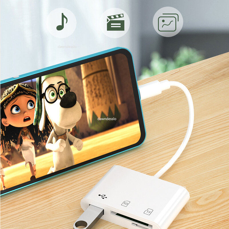 Kebidumei đa chức năng Loại-C Adapter TF SD Đầu đọc thẻ nhớ OTG adpter USB đầu đọc thẻ Loại C