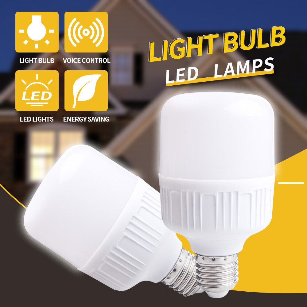 Miễn phí vận chuyển cod bóng đèn led 50w dẫn đèn led độ bền ánh sáng an toàn ánh sáng ban đêm bóng đèn tiết kiệm năng lượng e27