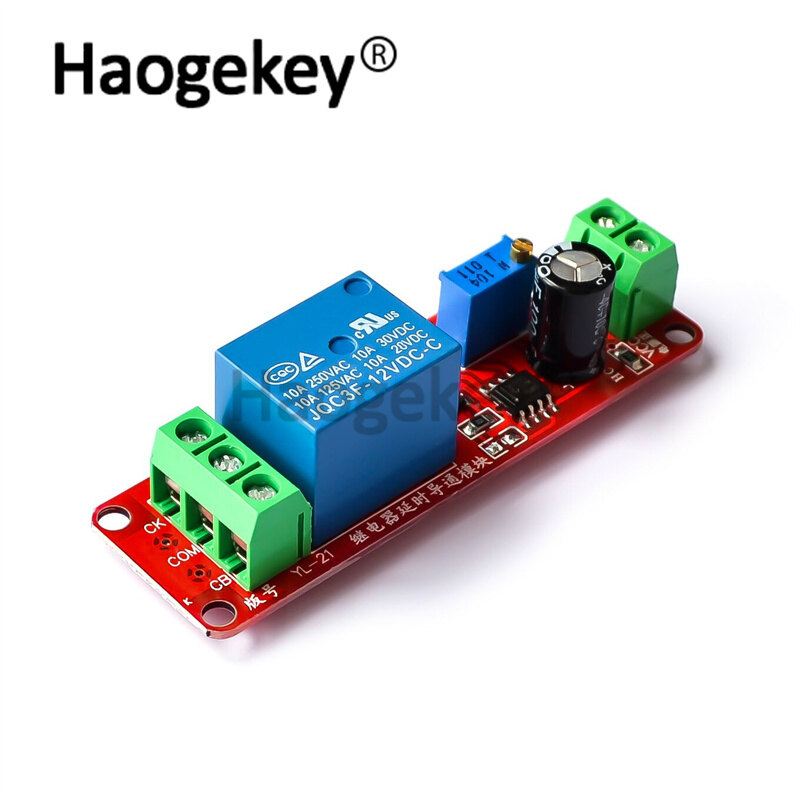 NE555 Timer Switch Adjustable Module Time delay relay Module DC 12V Delay relay shield 0~10S
