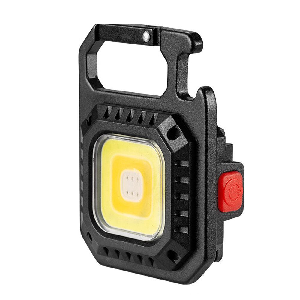 Portable Mini Multifunctional COB Keychain Light /USB Rechargeable Floodlight /Outdoor Work Camping Light