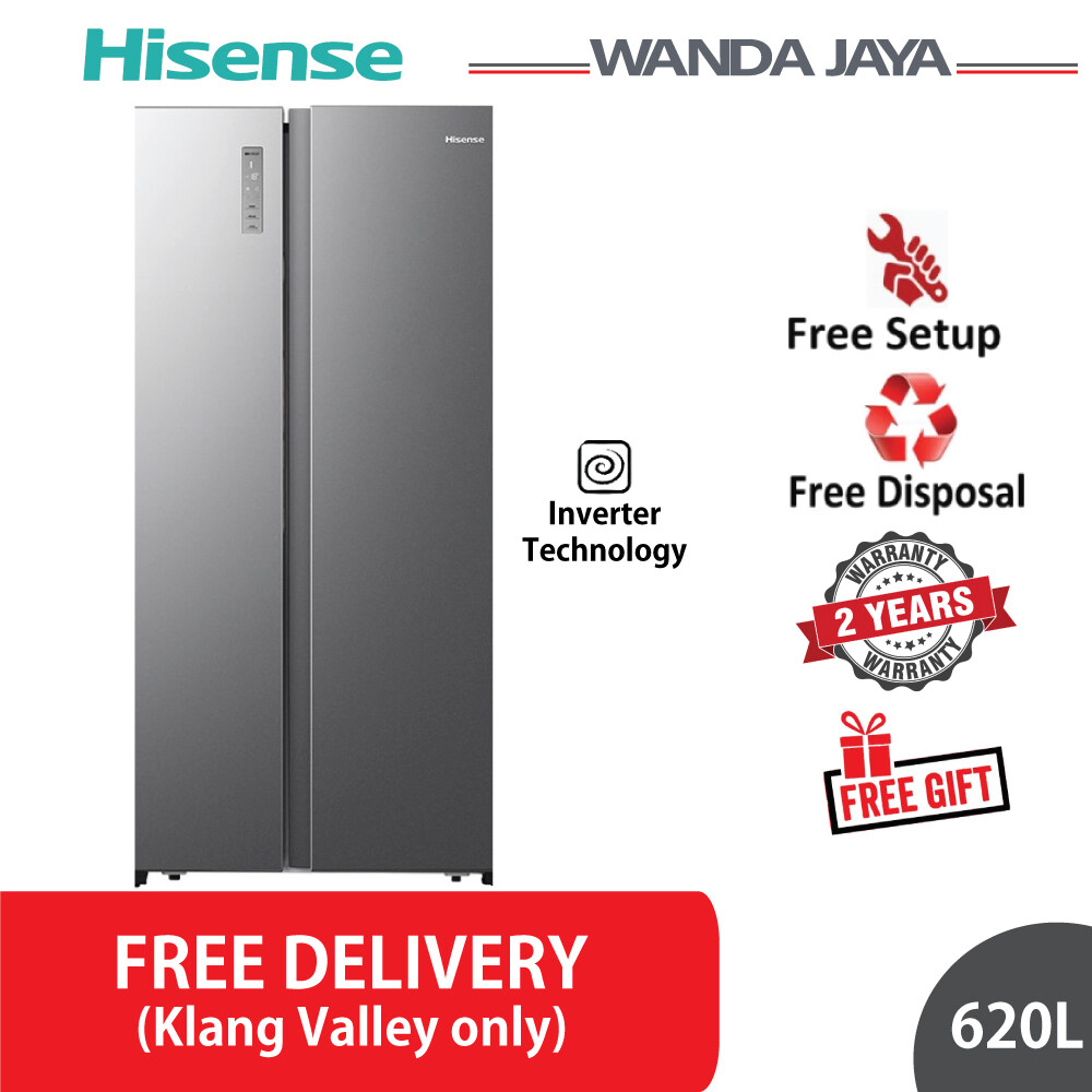 [FREE DELIVERY] Hisense Side by Side Inverter Fridge 620L Refrigerator