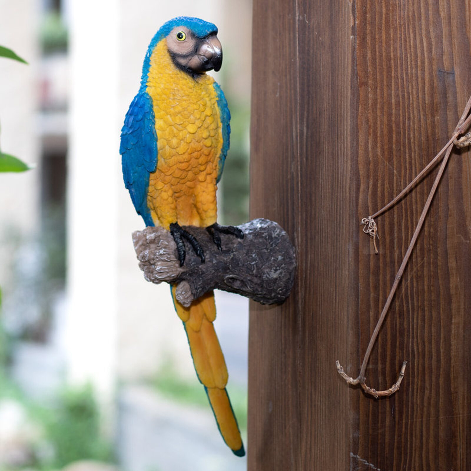 Blesiya Tượng Vẹt Vườn Bằng Nhựa Mô Phỏng, Sân Sau Macaws Bãi Cỏ Trang Trí Tường Hình Chim