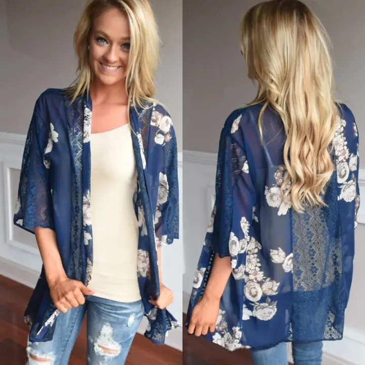 cardigan floral print