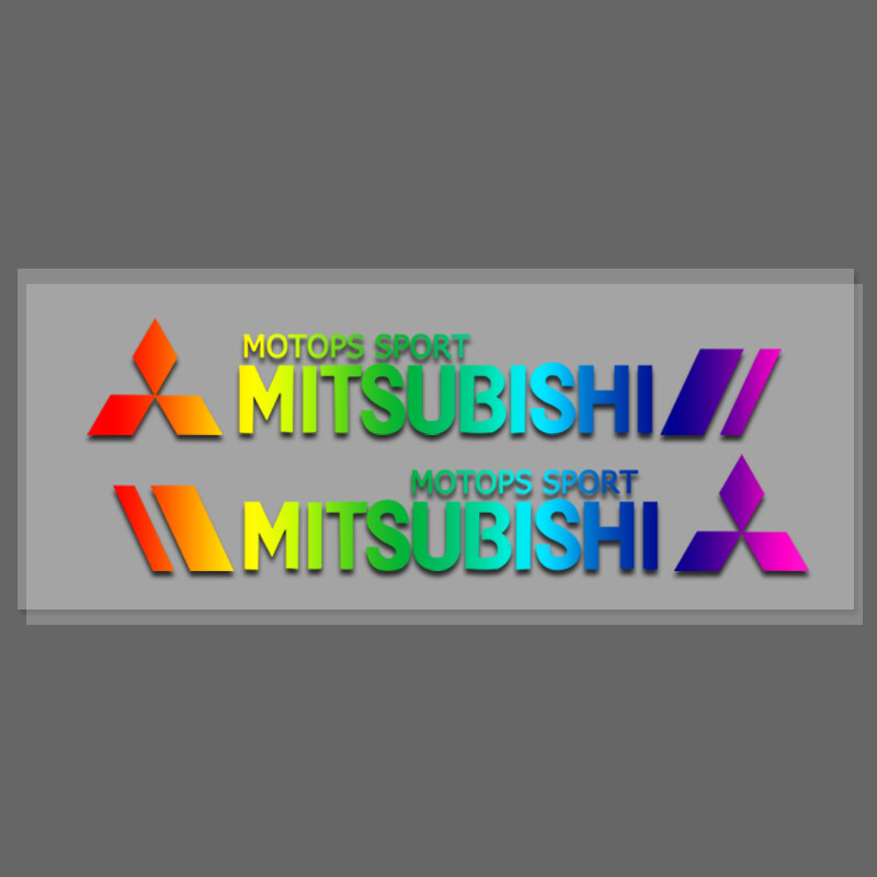 Colorful Laser Body Decals for Mitsubishi ASX EVO Lancer Montero Mirage ...