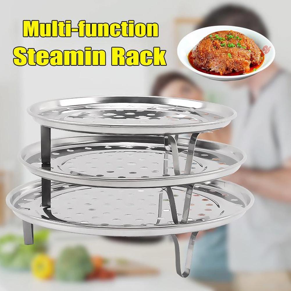 Steam Rack Tray Stainless Steel Steamer Rack Insert Stock Pot Steaming Stand Cookware ...