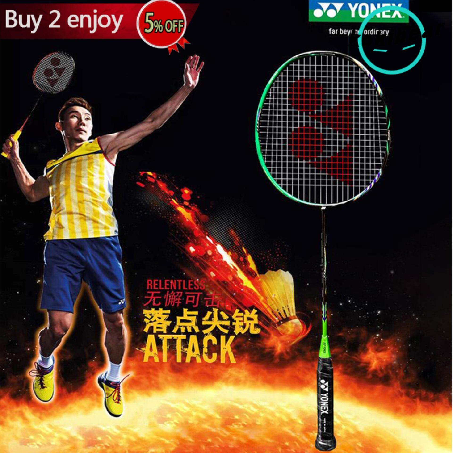 Hot ASTROX 99 LCW badminton racket pre-strung with overgrip yy AS99 rackets 