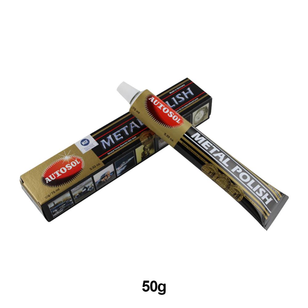 [Mới] Kem đánh bóng kim loại 50/100g Kem đánh bóng chất tẩy rửa đa chức năng làm sáng làm sạch đánh bóng dụng cụ sửa chữa trầy xước xe ô tô