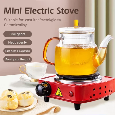 【24 hour ship】Portable Electric Stove Hot Plate Quality Cookware 500W 220V mini Compact Portable Electric Cooking Stove Cookware Auto Cut-off