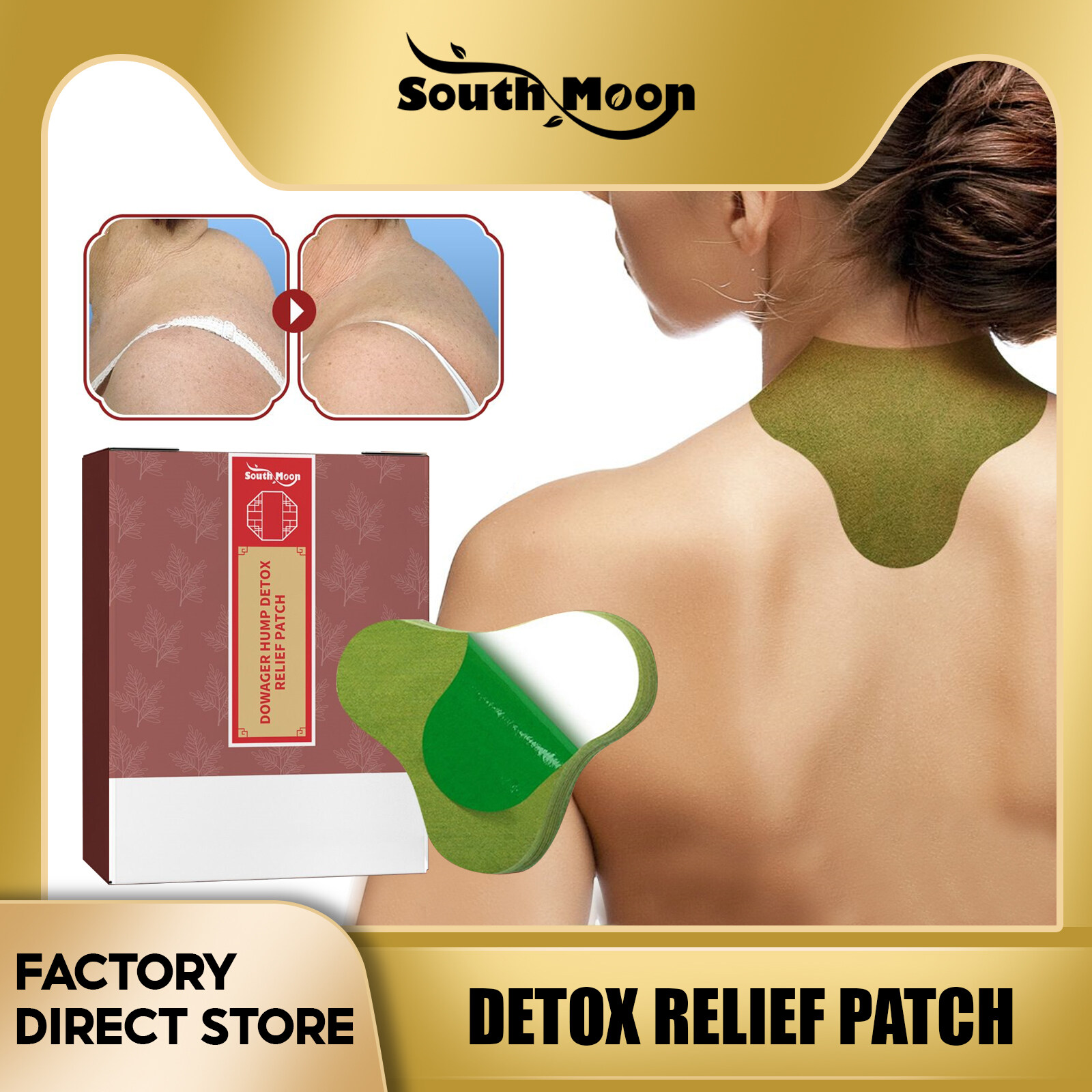 South Moon Dowager Hump Detox Relief Patch Wormwood Cervical Vertebra