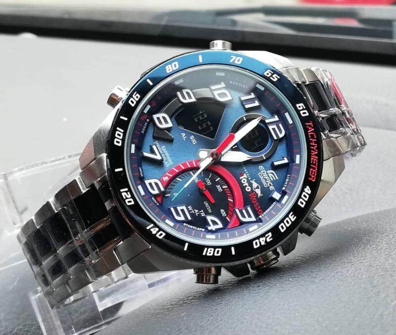 Casio_Edifice ECB-900TR-2 2in1 Digital & Analog Watch Premuim High Quality With Box Man Watch Malaysia