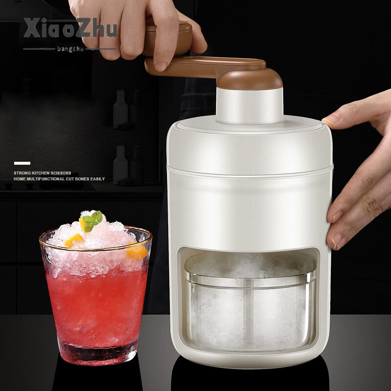 Máy bào đá tuyết cầm tay, máy xay đá bào máy làm đá bào cầm tay máy nghiền đá hộ gia đình máy làm đá quay tay.